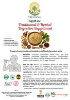 AgniEase natural digestive supplement product information and 
wellness benefits by Vedayana | herbal Ayurvedic formula guide