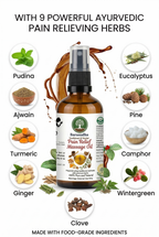 Barasudha Ayurvedic herbs ingredients for pain relief | deep tissue 
massage oil natural herbal formula by Vedayana