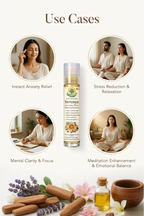 Serenya use cases stress reduction relaxation mental clarity emotional 
balance by Vedayana | Ayurvedic anxiety relief essence