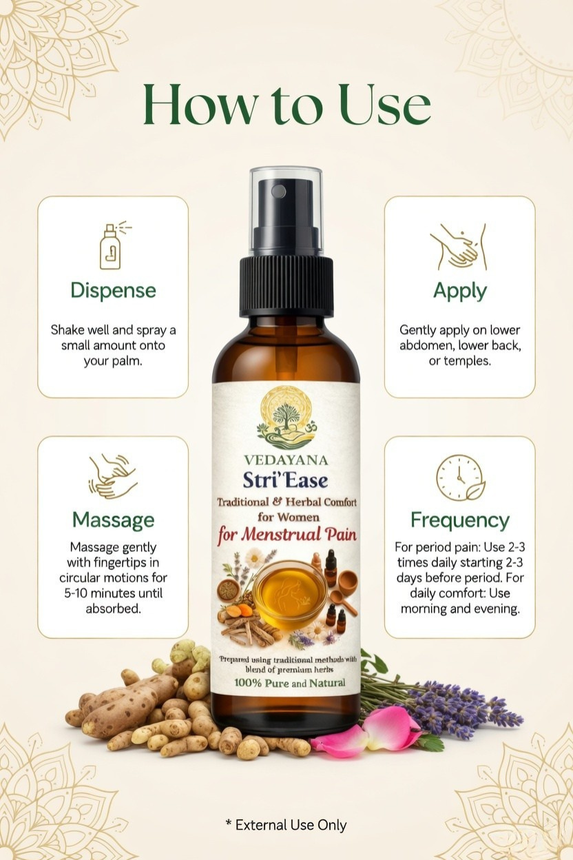 StriEase Menstrual Pain Relief Massage Oil