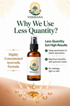 Why Vedayana use less quantity against our competitors